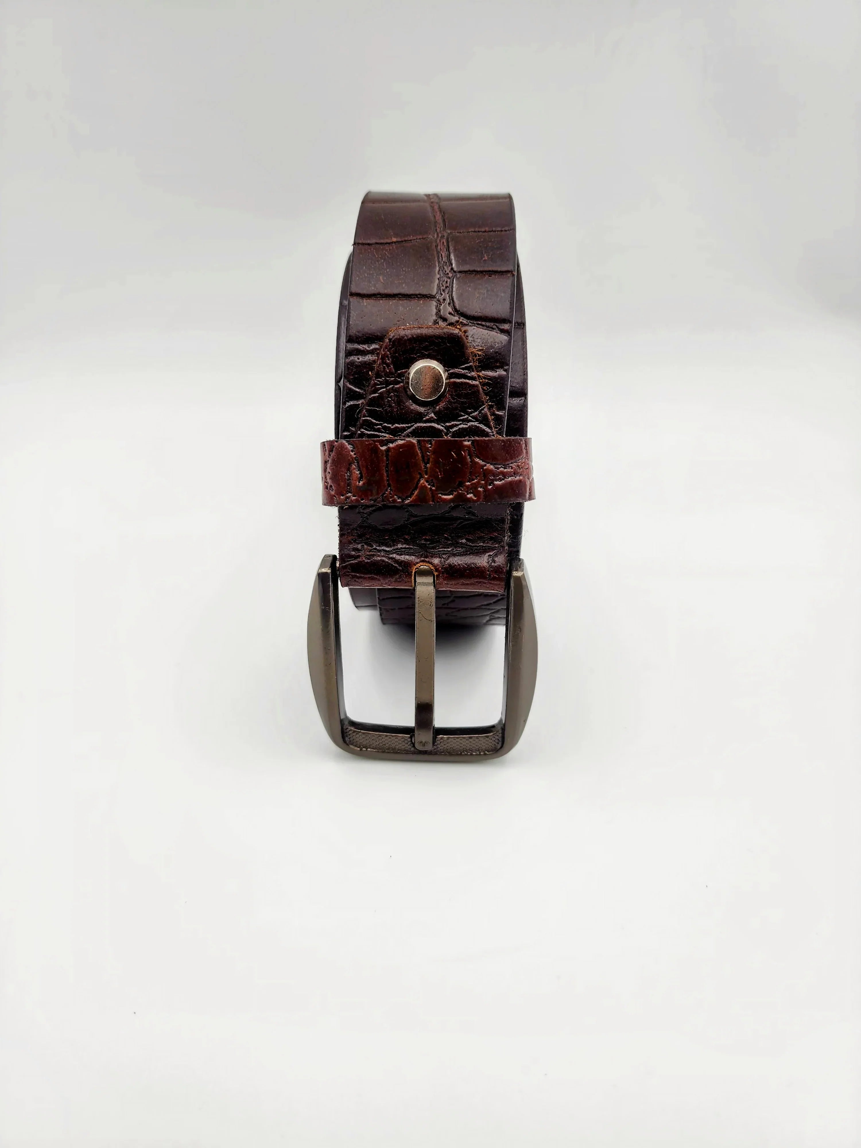 New Arrival: The Croco Pattern Leather Belt Collection