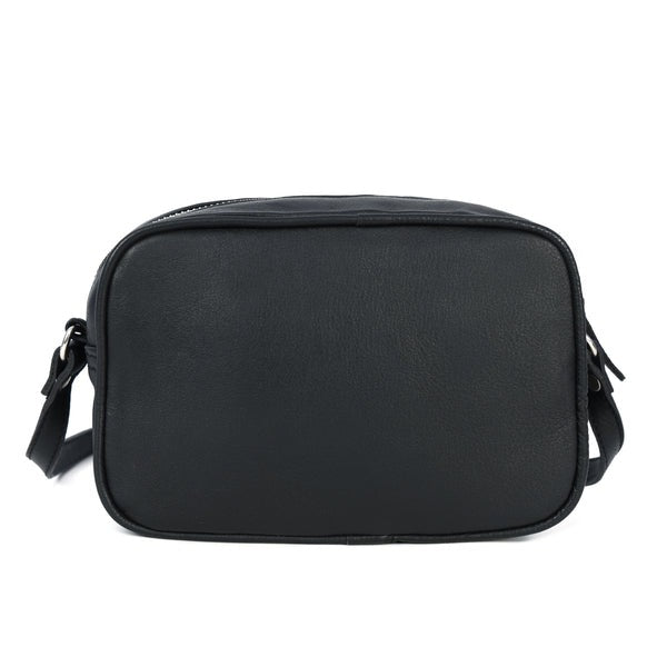 Premium Black Leather Sling Bag – Lightweight Crossbody Purse(BG-1754)