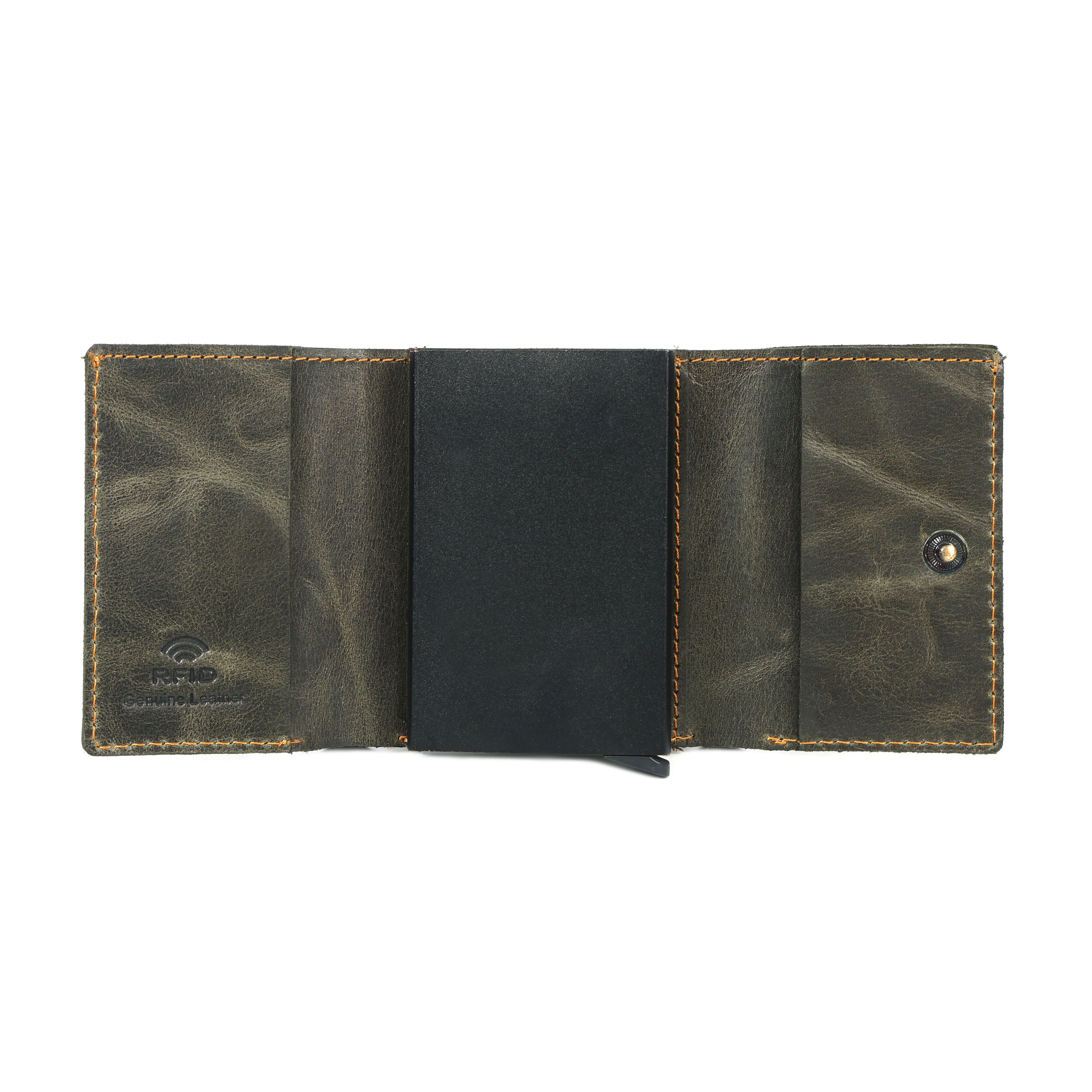 Naked crunch wallet with pop-up aluminum card case (541)