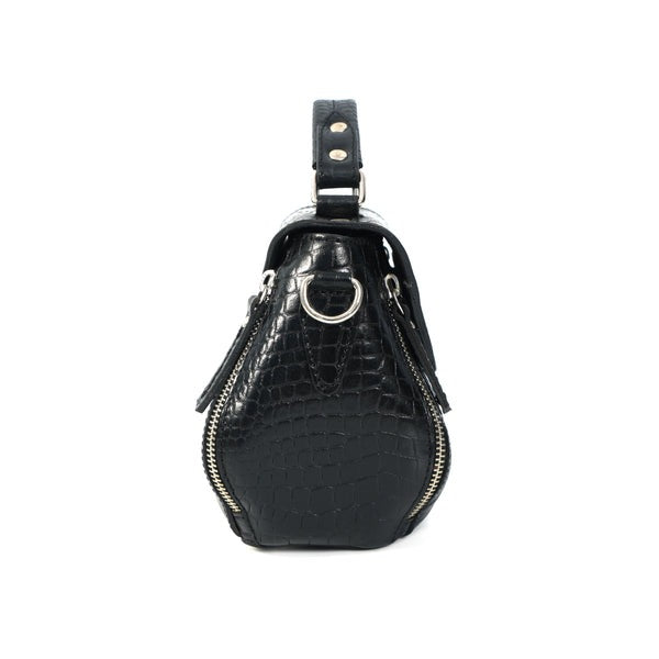 Bucket Sling Bag Croco – Stylish Croc-Embossed Leather Handbag(1568-C)