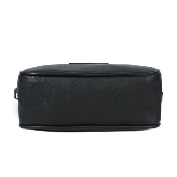 Premium Black Leather Sling Bag – Lightweight Crossbody Purse(BG-1754)