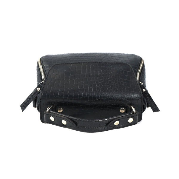 Bucket Sling Bag Croco – Stylish Croc-Embossed Leather Handbag(1568-C)