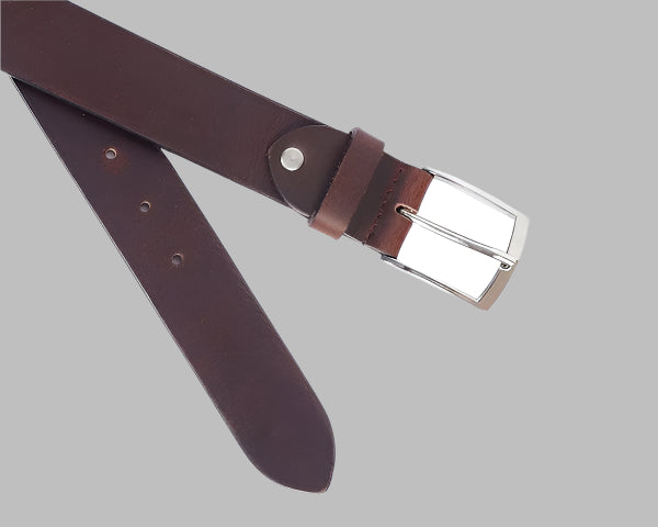 Men’s Classic Brown Leather Belt 35mm – Premium Full-Grain Buffalo hide35mm (LB-739)