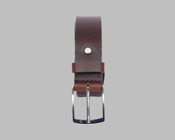 Men’s Classic Brown Leather Belt 35mm – Premium Full-Grain Buffalo hide35mm (LB-739)