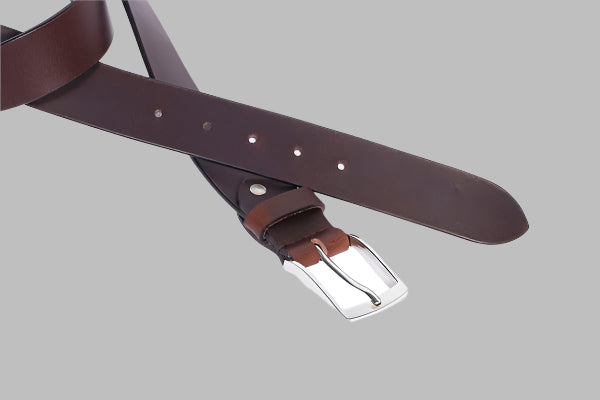 Men’s Classic Brown Leather Belt 35mm – Premium Full-Grain Buffalo hide35mm (LB-739)