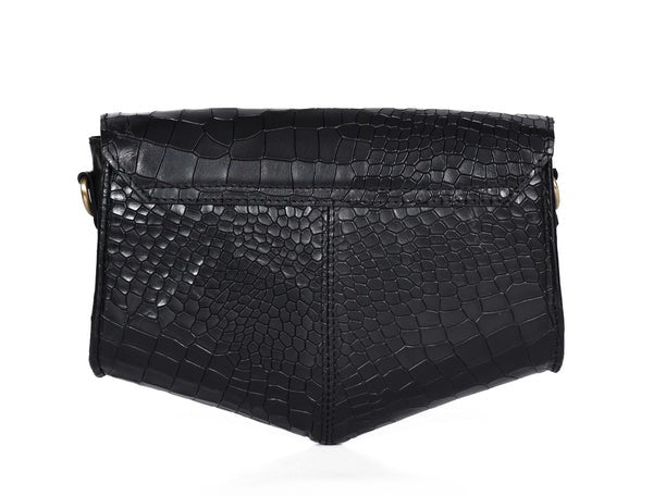 Premium Croc-Embossed Leather Sling Bag | Stylish Crossbody Bag (BG-1602)