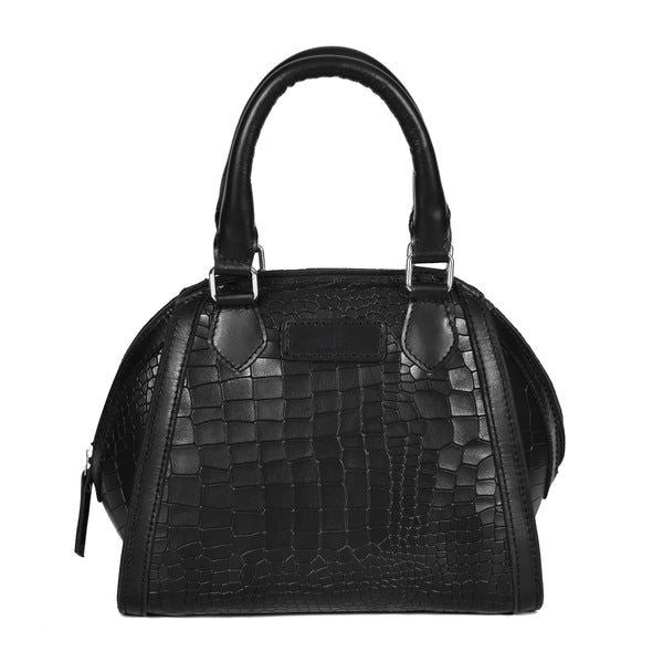 Classic Leather Handbag with Detachable Sling Strap Elegant & Versatile