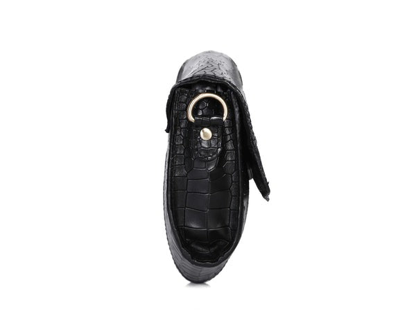 Premium Croc-Embossed Leather Sling Bag | Stylish Crossbody Bag (BG-1602)