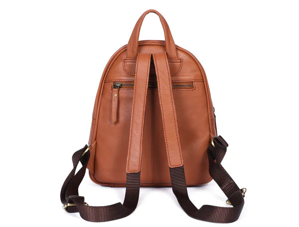 Compact Leather Mini Backpack – Premium Everyday Bag for Women(BG-1580)