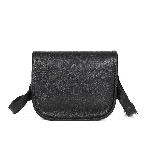 Embossed Leather sling bag stems(BG-1363)