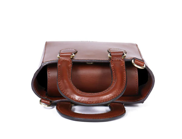 Premium Genuine Leather Sling Bag – Compact & Stylish Handbag(BG-1569)