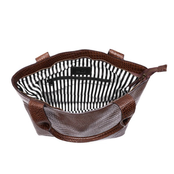 Tote Bag with Leather Accents. Art: BG-1387