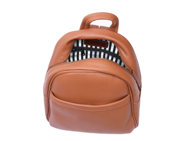 Compact Leather Mini Backpack – Premium Everyday Bag for Women(BG-1580)