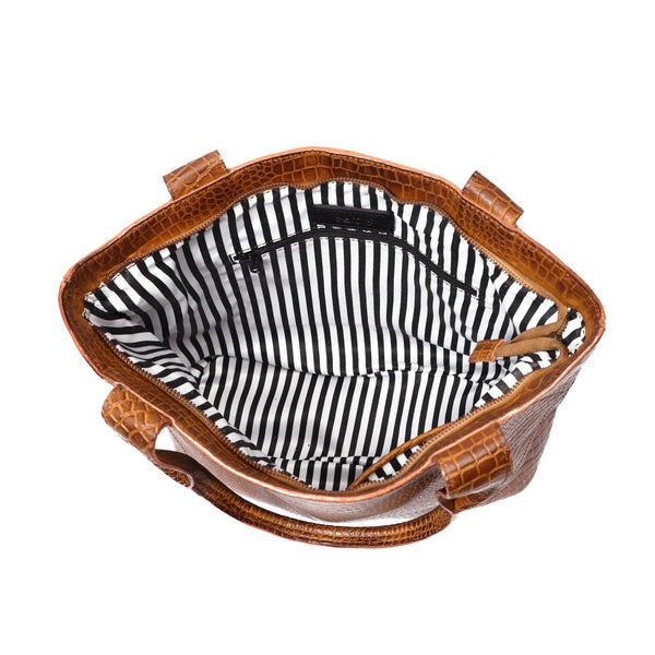 Tote Bag with Leather Accents. Art: BG-1387