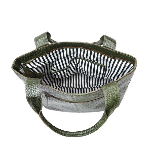 Tote Bag with Leather Accents. Art: BG-1387