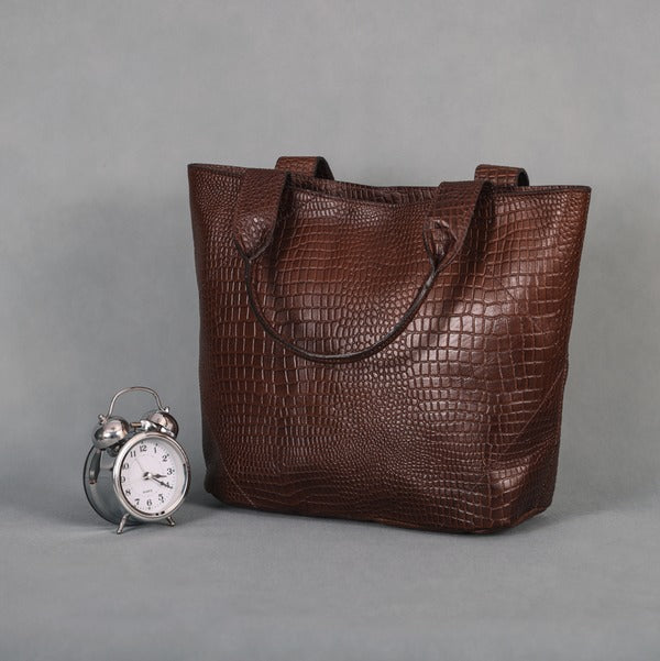 Tote Bag with Leather Accents. Art: BG-1387