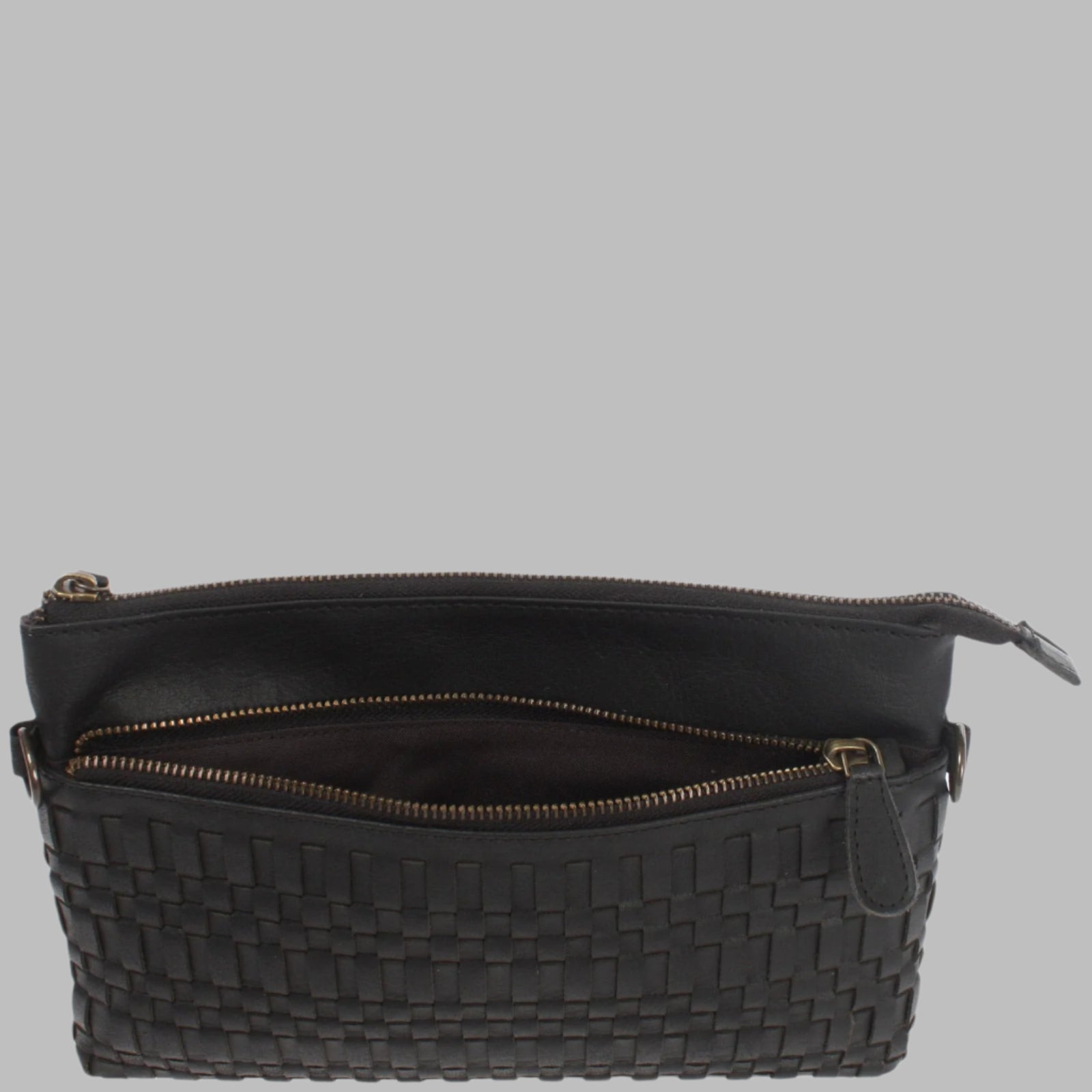Ladies Woven Pouch Leather bag el-gm-3081-l