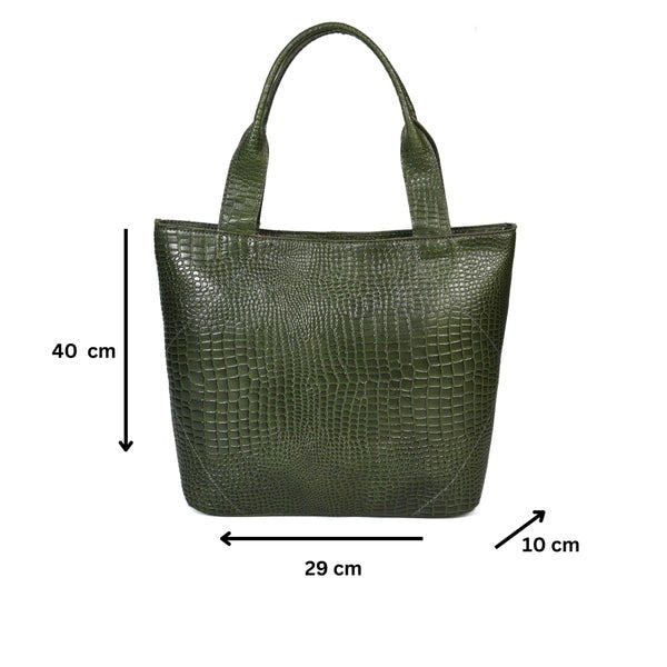 Tote Bag with Leather Accents. Art: BG-1387