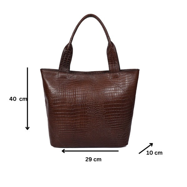 Tote Bag with Leather Accents. Art: BG-1387