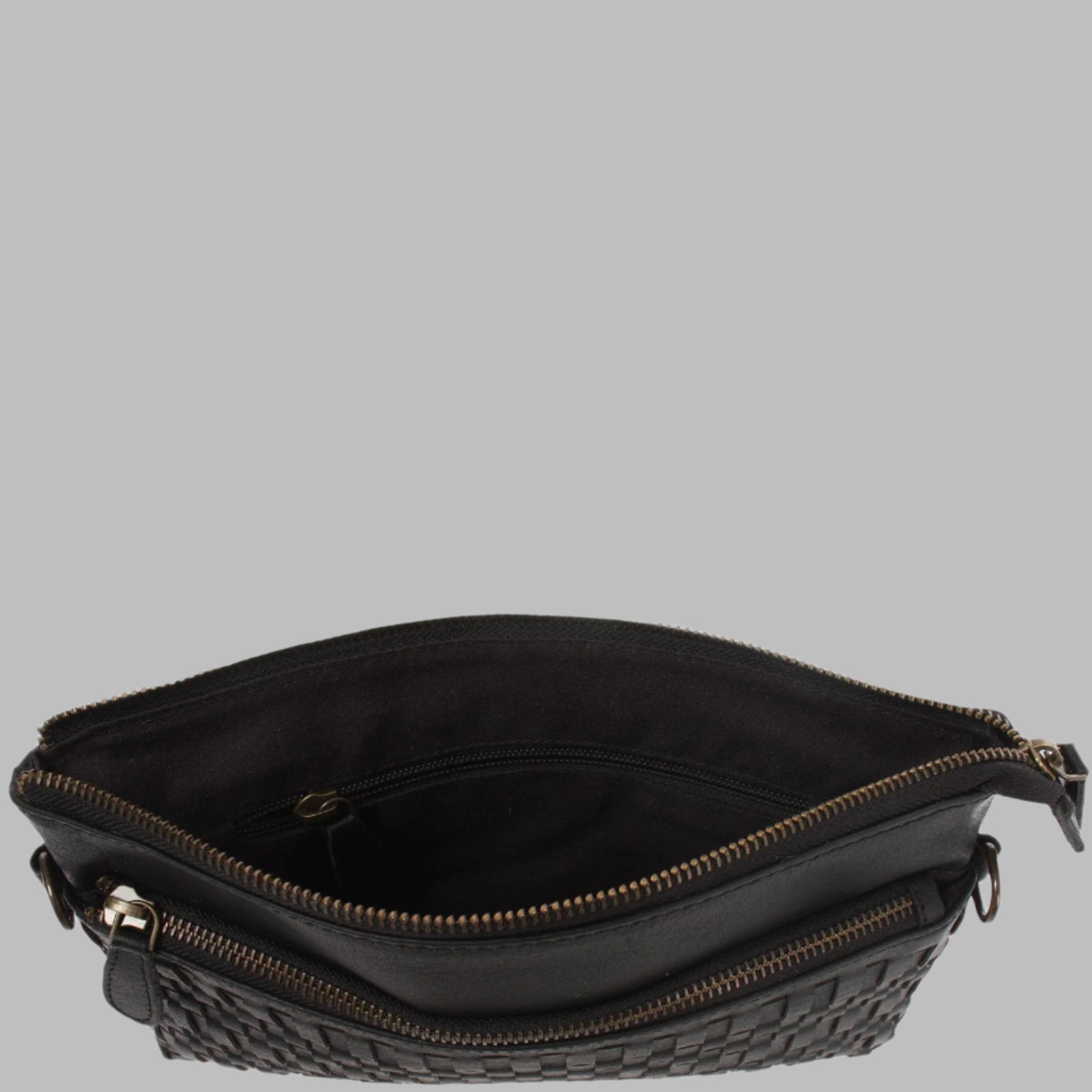 Ladies Woven Pouch Leather bag el-gm-3081-l