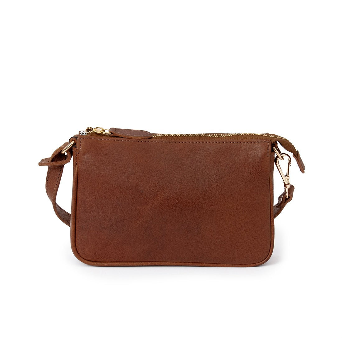 The Harper Leather Sling Clutch – Genuine Leather Crossbody Bag(EL-GM-8435-R)