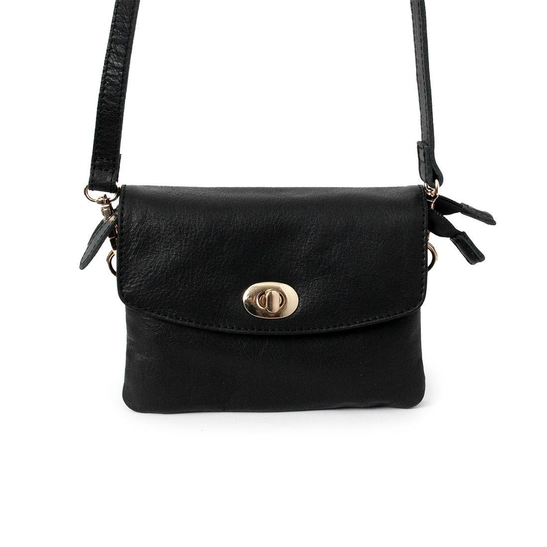 Willow Luxe Leather Sling Clutch – Compact & Chic Everyday Bag(EL-GM-8445-R)