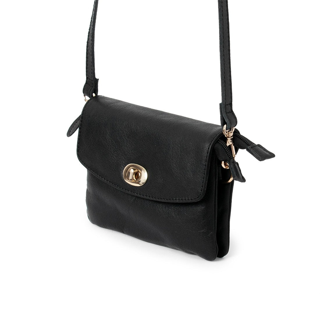 Willow Luxe Leather Sling Clutch – Compact & Chic Everyday Bag(EL-GM-8445-R)