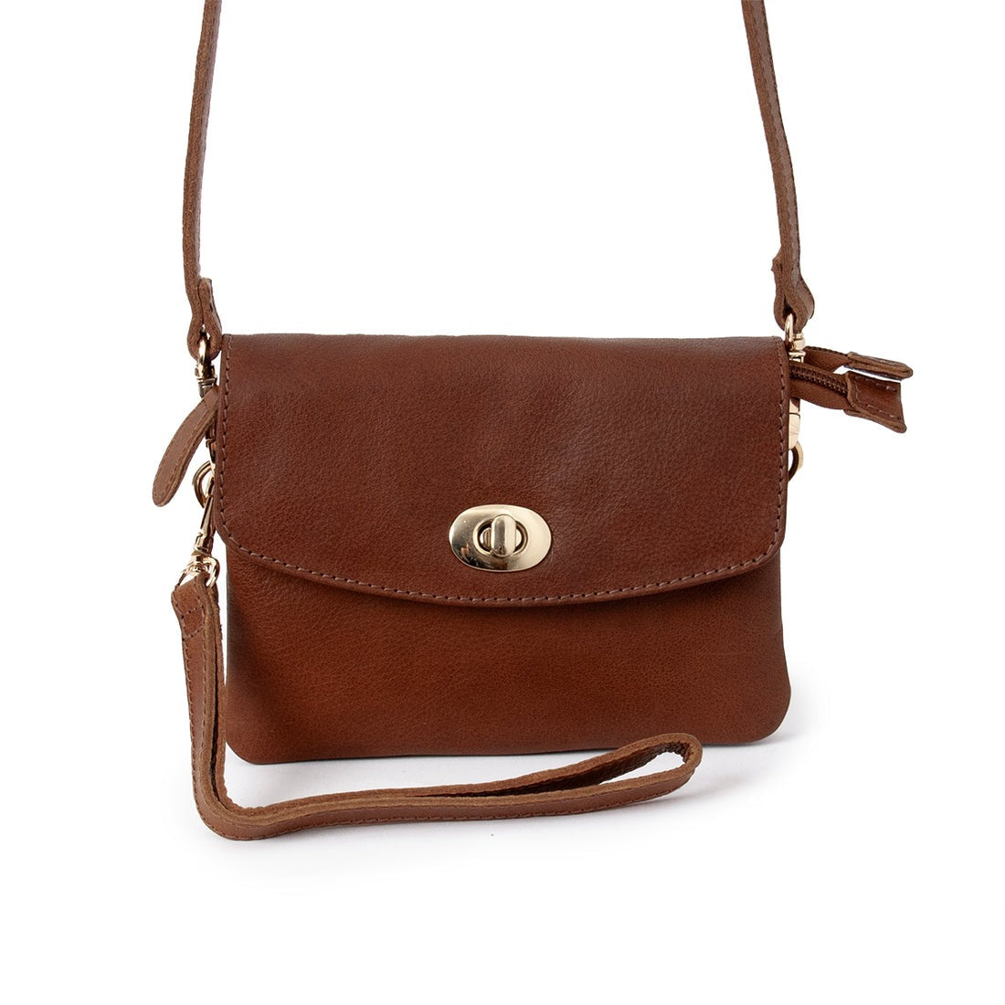 Willow Luxe Leather Sling Clutch – Compact & Chic Everyday Bag(EL-GM-8445-R)