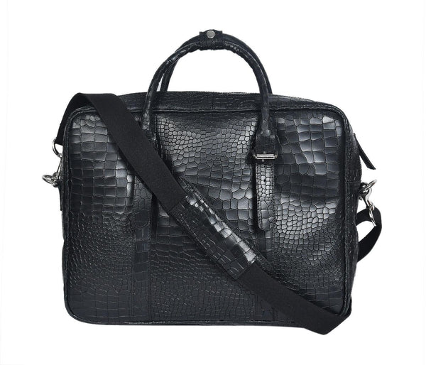 Premium Croco Leather Office Laptop Bag – Stylish & Durable Business Bag
