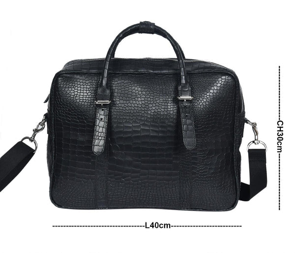 Premium Croco Leather Office Laptop Bag – Stylish & Durable Business Bag