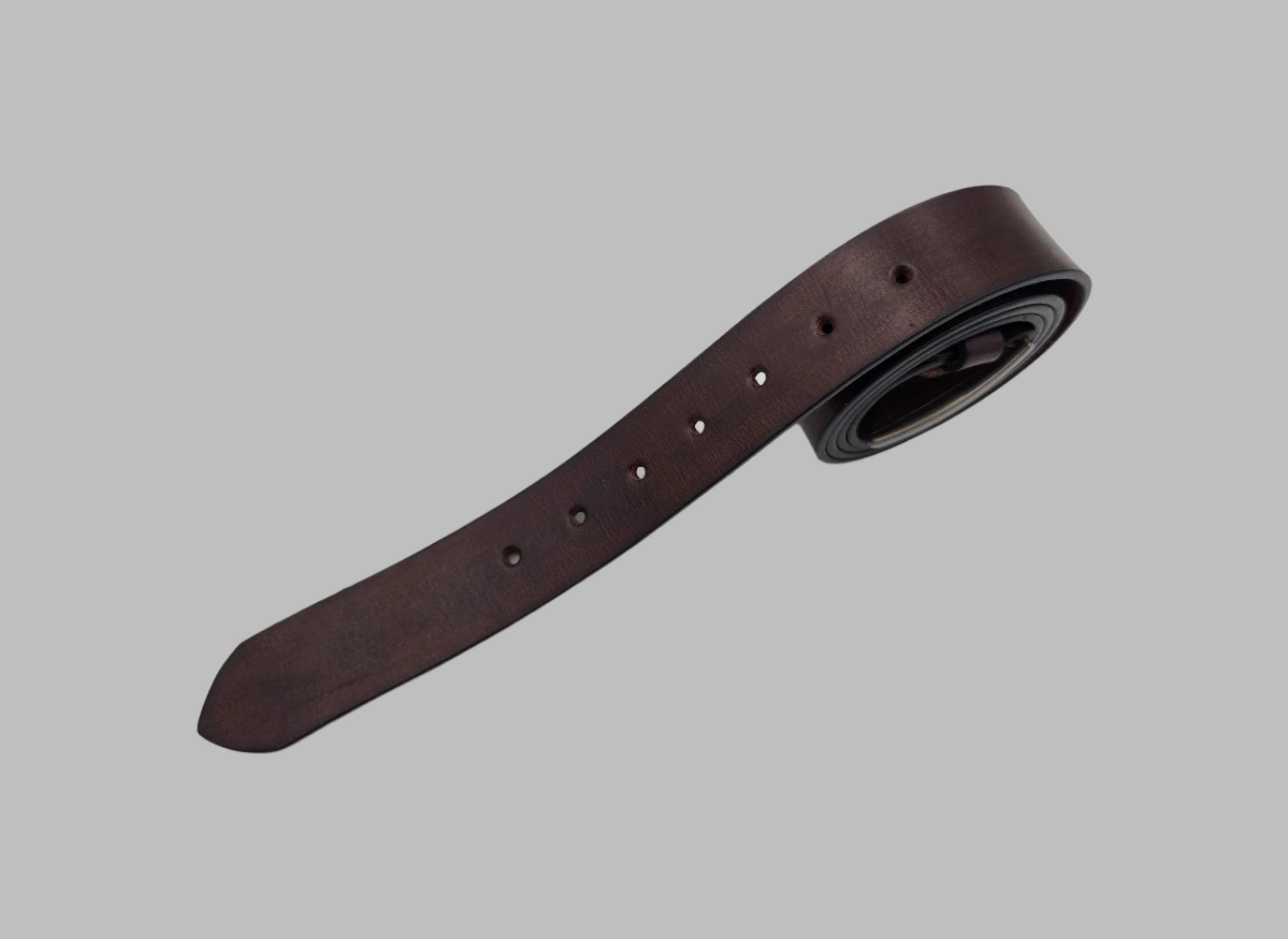 Premium Dark Brown Vein Leather Belt