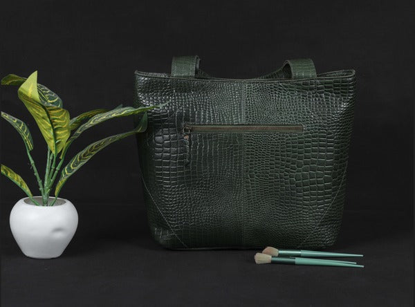 Tote Bag with Leather Accents. Art: BG-1387