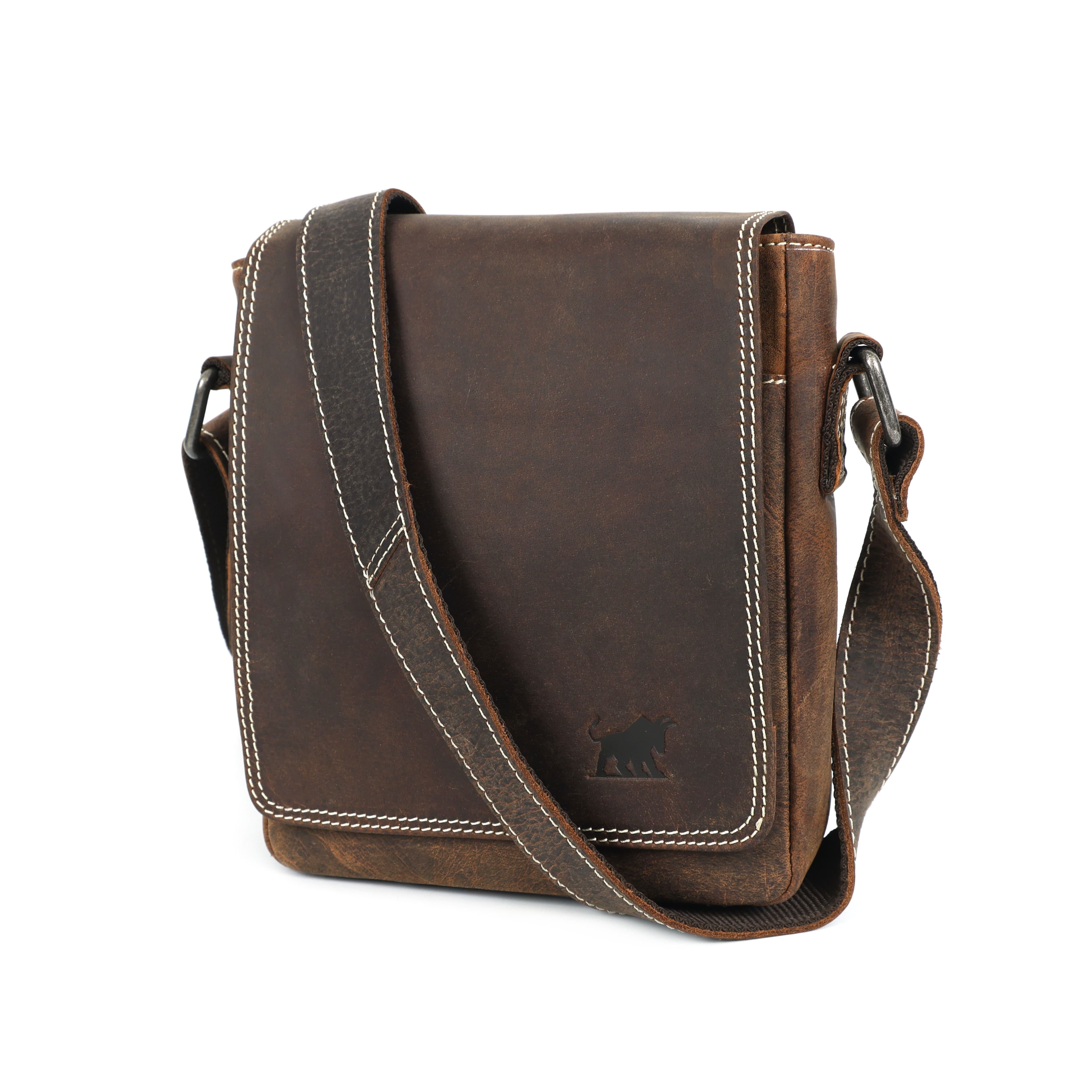 Compact Full-Grain Leather Crossbody Bag – Luxury for the Minimalist Professional (EL-GM-196-V)