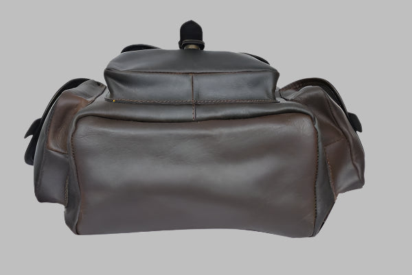 Vintage Brown Leather Backpack