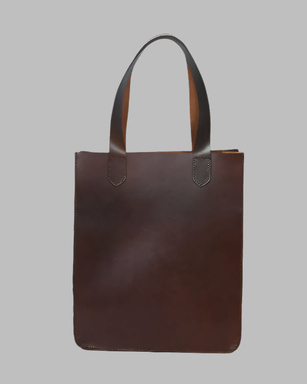 Darling Harbor Leather Shopper Tote – Front Pocket Edition