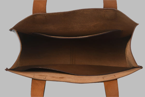 Darling Harbor Leather Shopper Tote – Front Pocket Edition