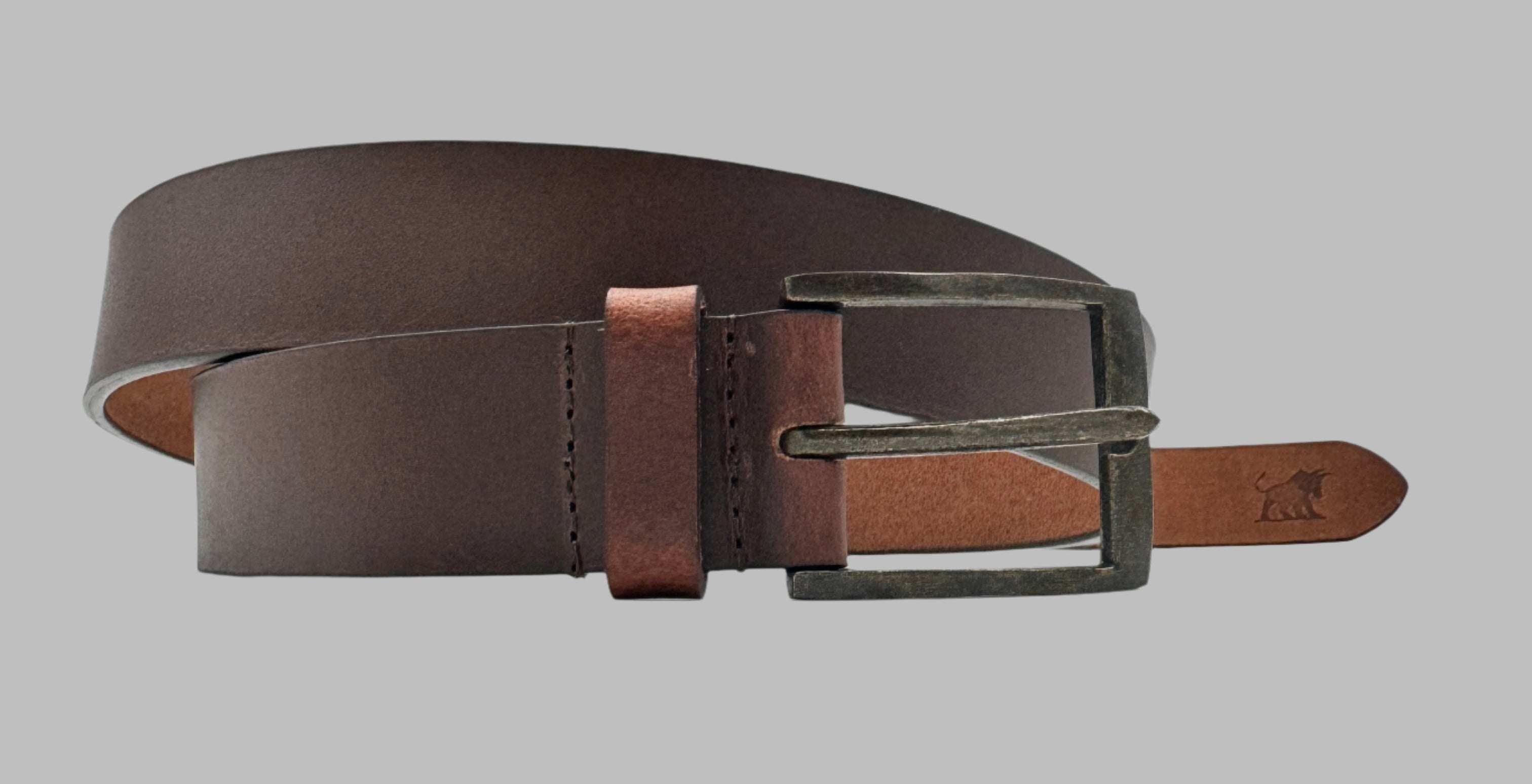 Basic Brown Leather Belt 34mm