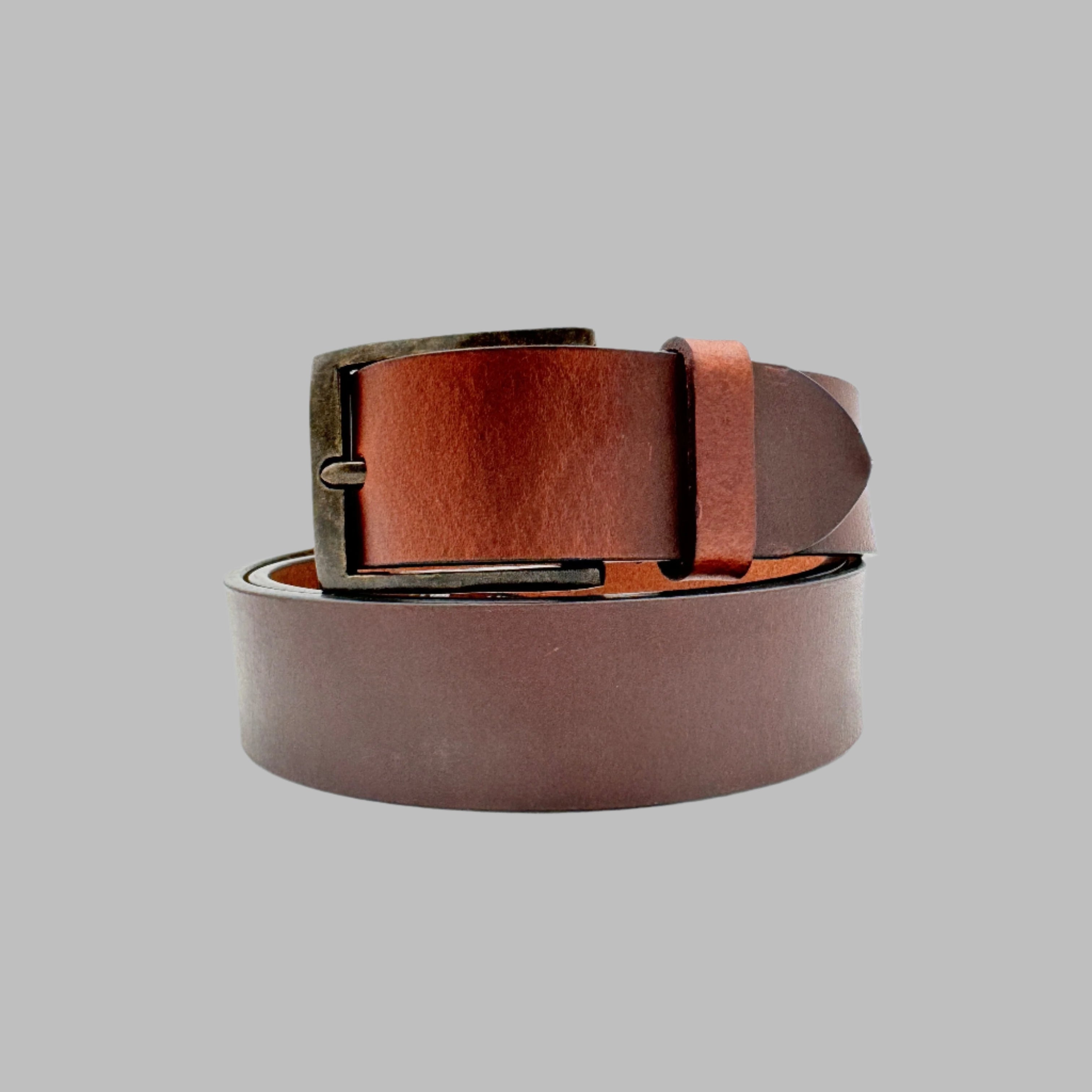 Basic Brown Leather Belt 34mm