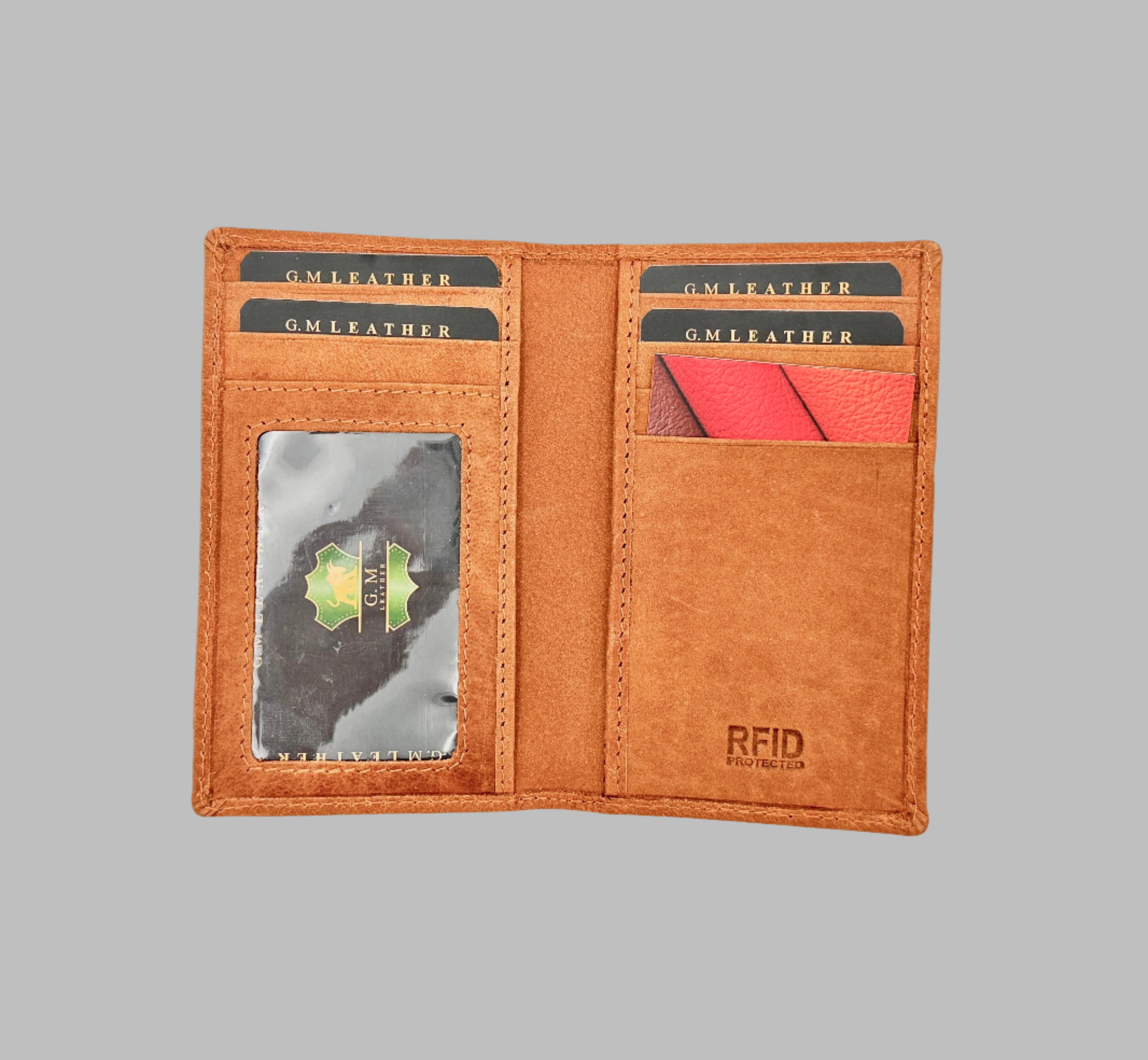 RFID Protected Genuine Rugged Hunter Long Leather Wallet – Slim Bifold Card Holder for Men & Women | Durable Travel Wallet NZ, AU & Pacific Islands