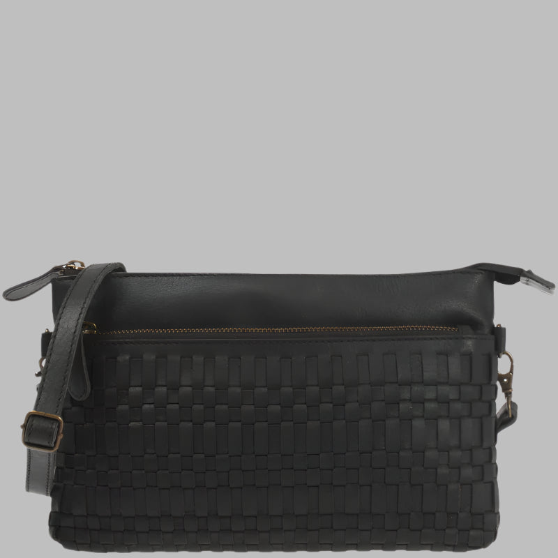 Ladies Woven Pouch Leather bag el-gm-3081-l