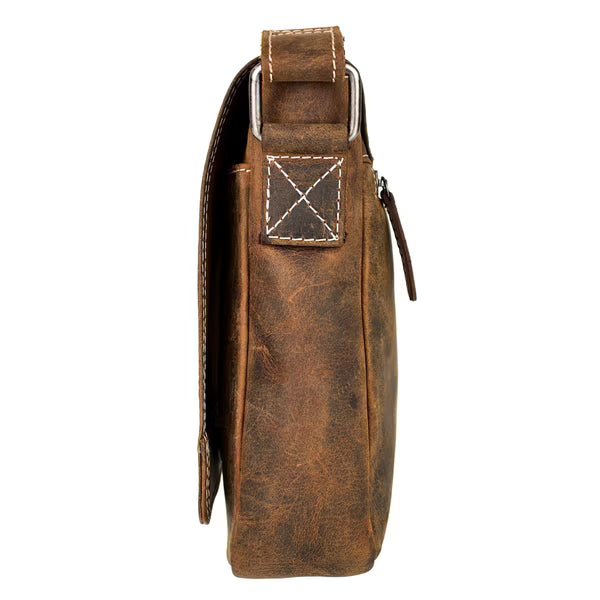 Compact Full-Grain Leather Crossbody Bag – Luxury for the Minimalist Professional (EL-GM-196-V)