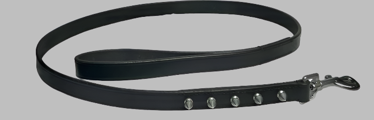 Warrior Black - Premium Genuine Leather Pet Leash – Durable Dog Lead for Walking & Training | NZ & Australia