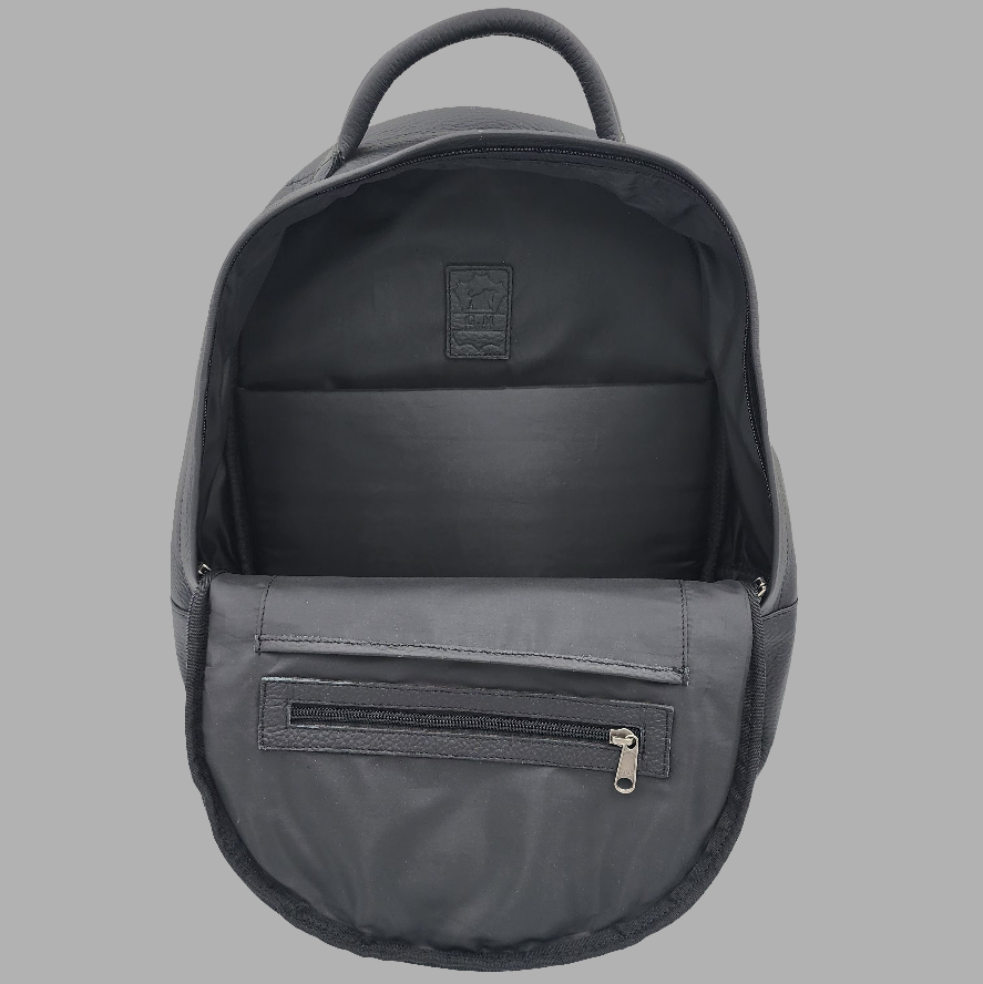 Premium Leather Laptop Backpack – Minimalist & Durable(EL-GM-29-E-PEBBLED)