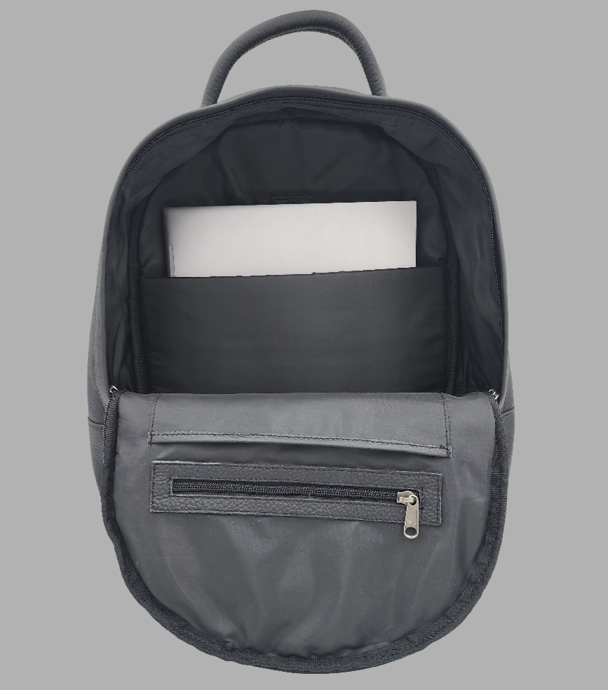 Premium Leather Laptop Backpack – Minimalist & Durable(EL-GM-29-E-PEBBLED)