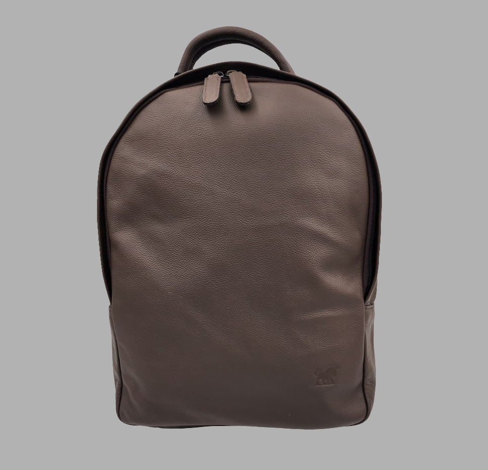 Premium Leather Laptop Backpack – Minimalist & Durable(EL-GM-29-E-PEBBLED)