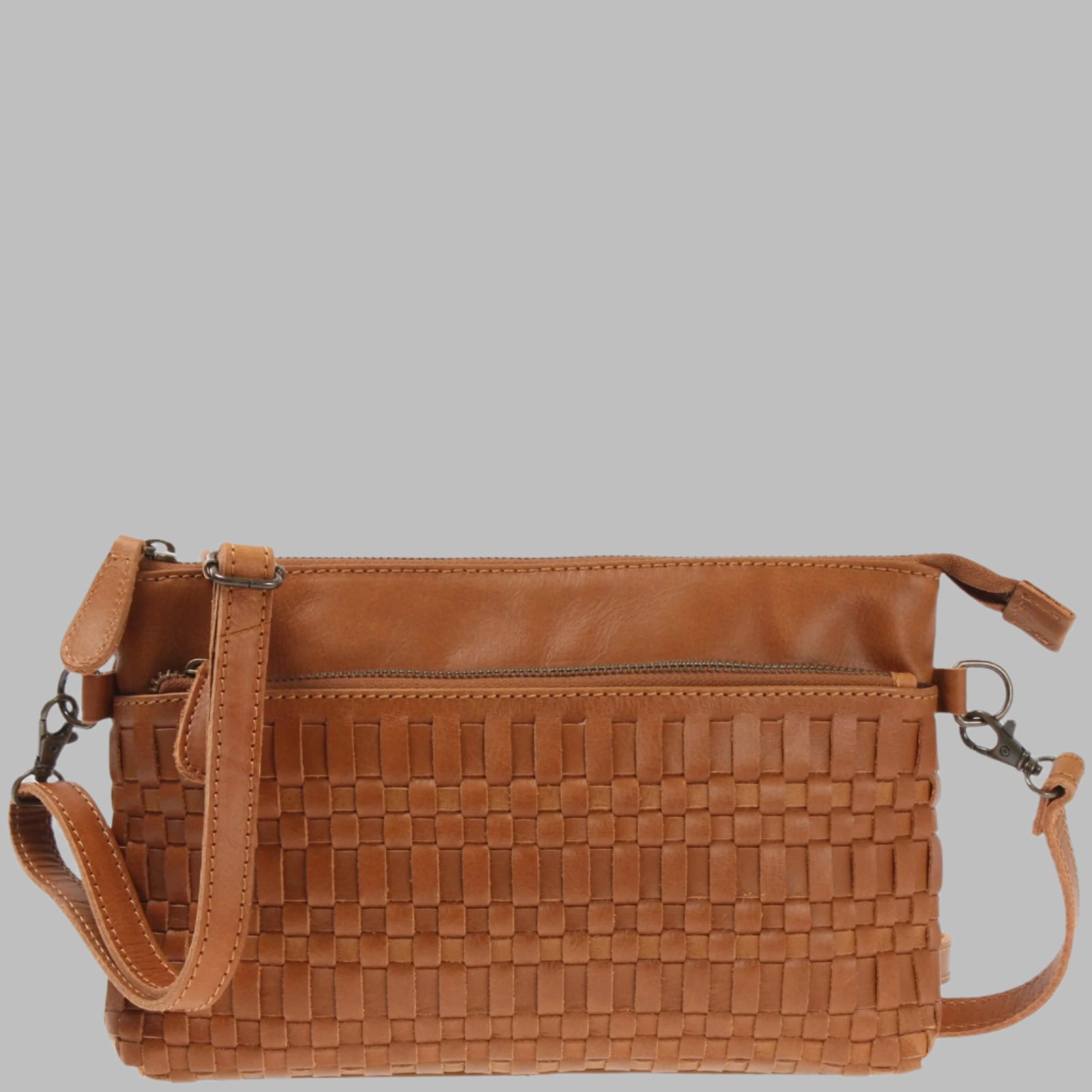 Ladies Woven Pouch Leather bag el-gm-3081-l