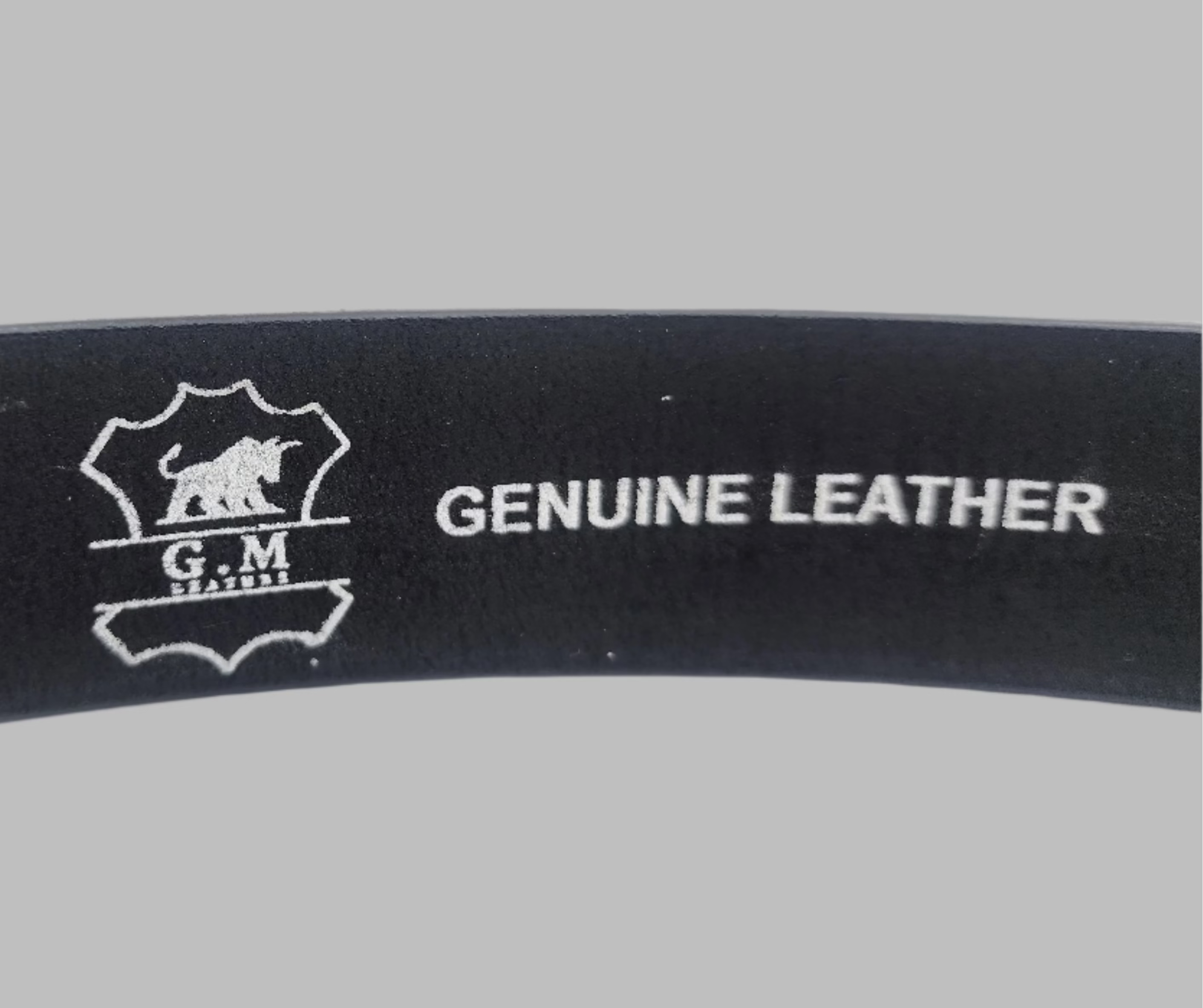 Men's Genuine Leather Belt Basic Black 34mm (Monk Belt)