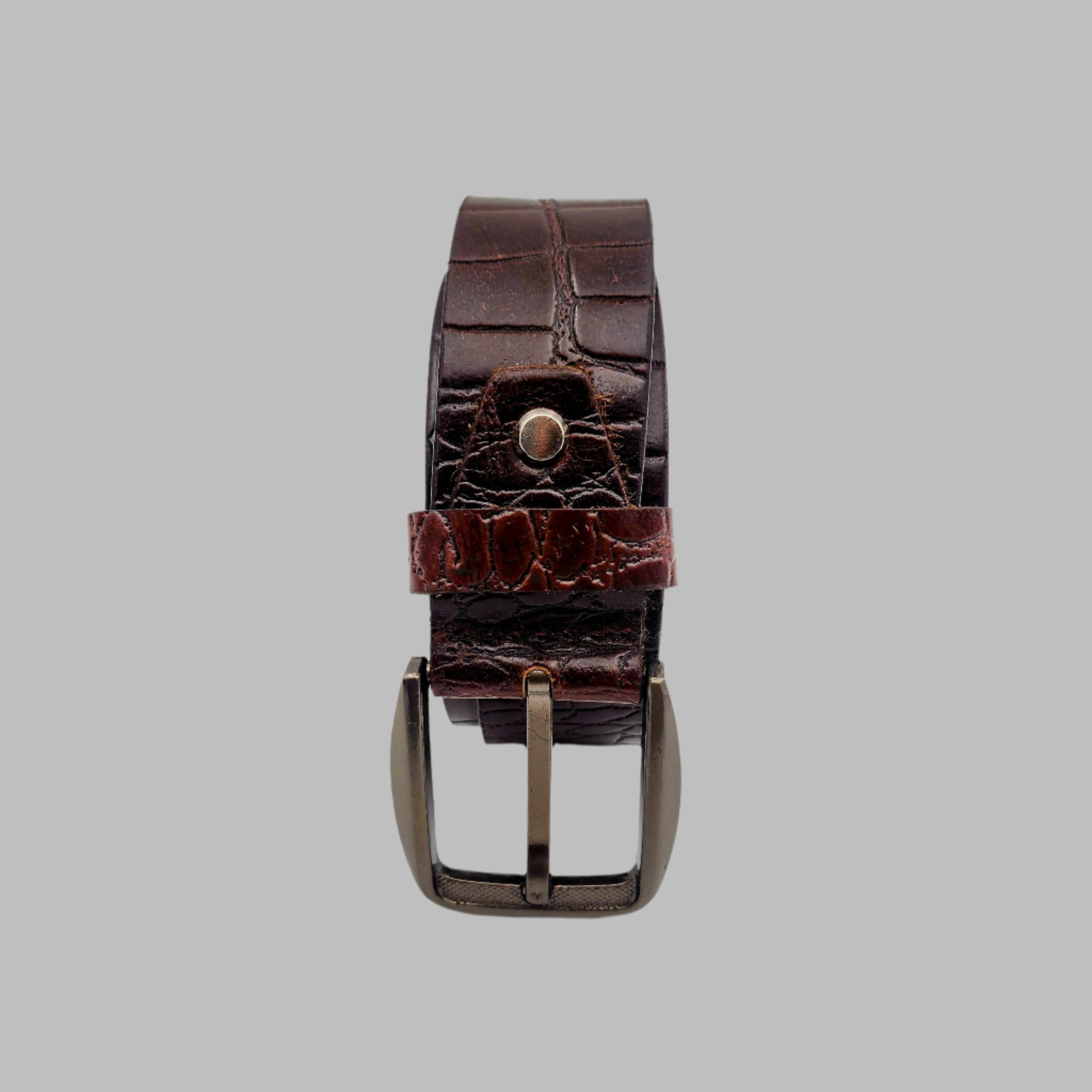 Croco Leather Belt