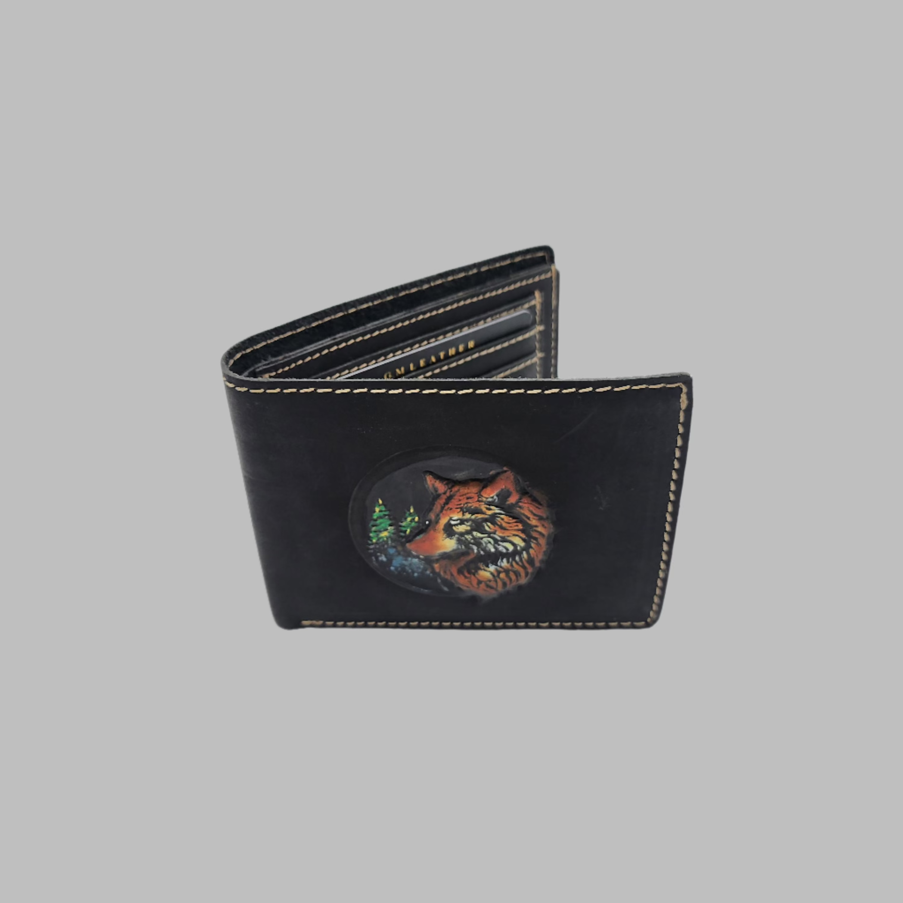 Acrylic Wolf Naked Stitch Wallet (Acrylic Wallet-Wolf 22,28) (Wallet NZ)