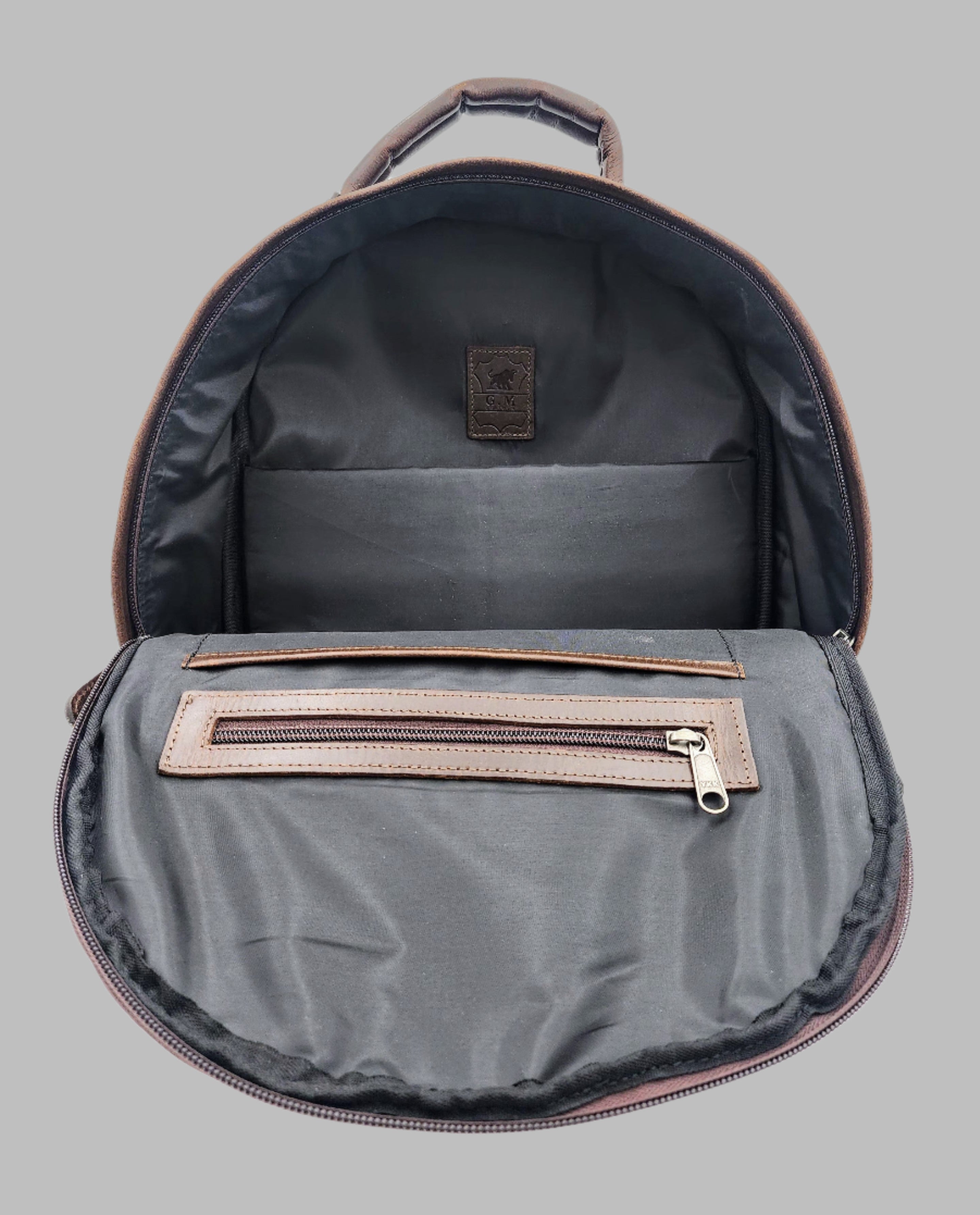 Premium Genuine Leather Backpack – Stylish & Durable Laptop Bag(EL-GM-29-E)